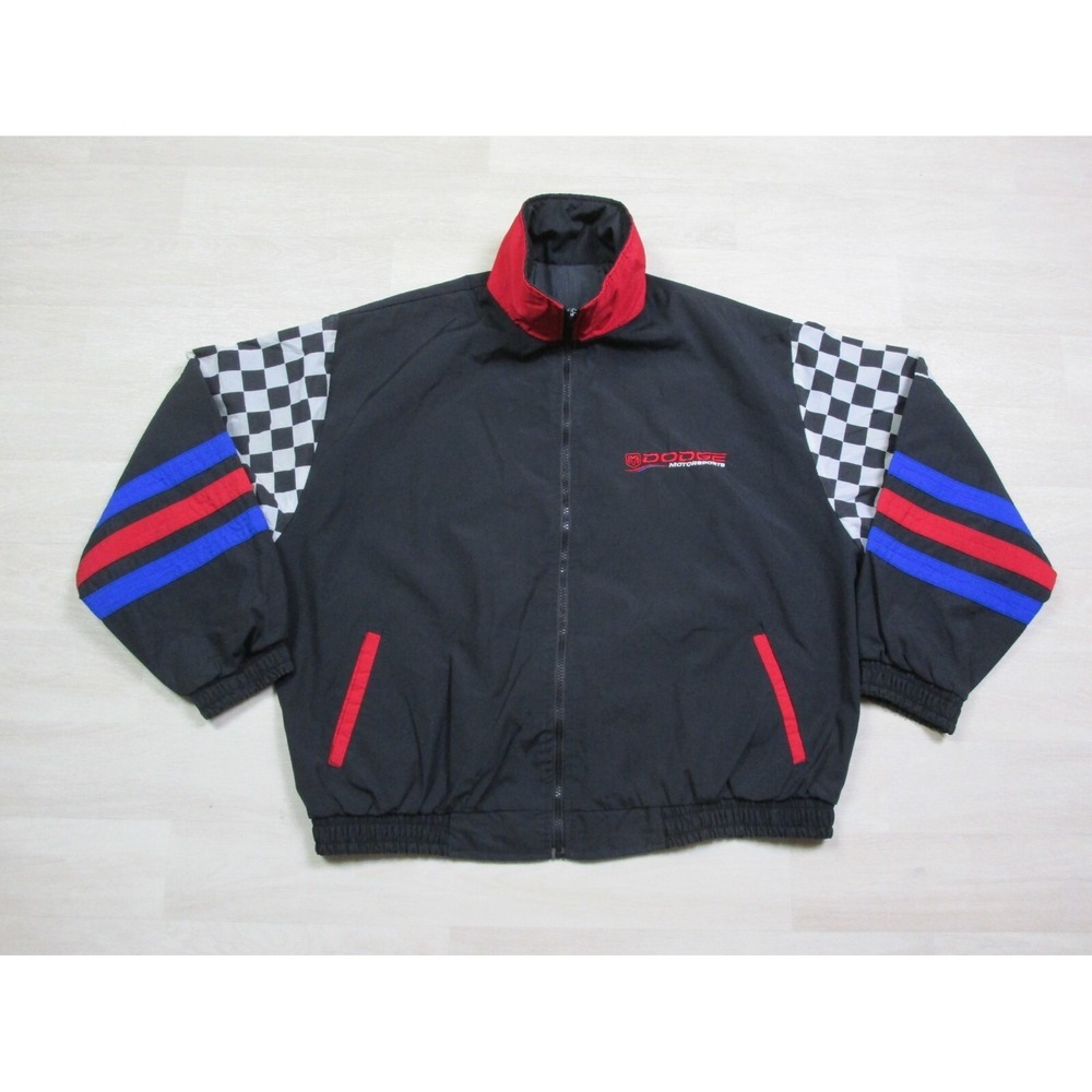 Vintage 1990s NHRA Drag Racing Pit‎ Crew Uniform Jacket (L) Dodge Motorsports